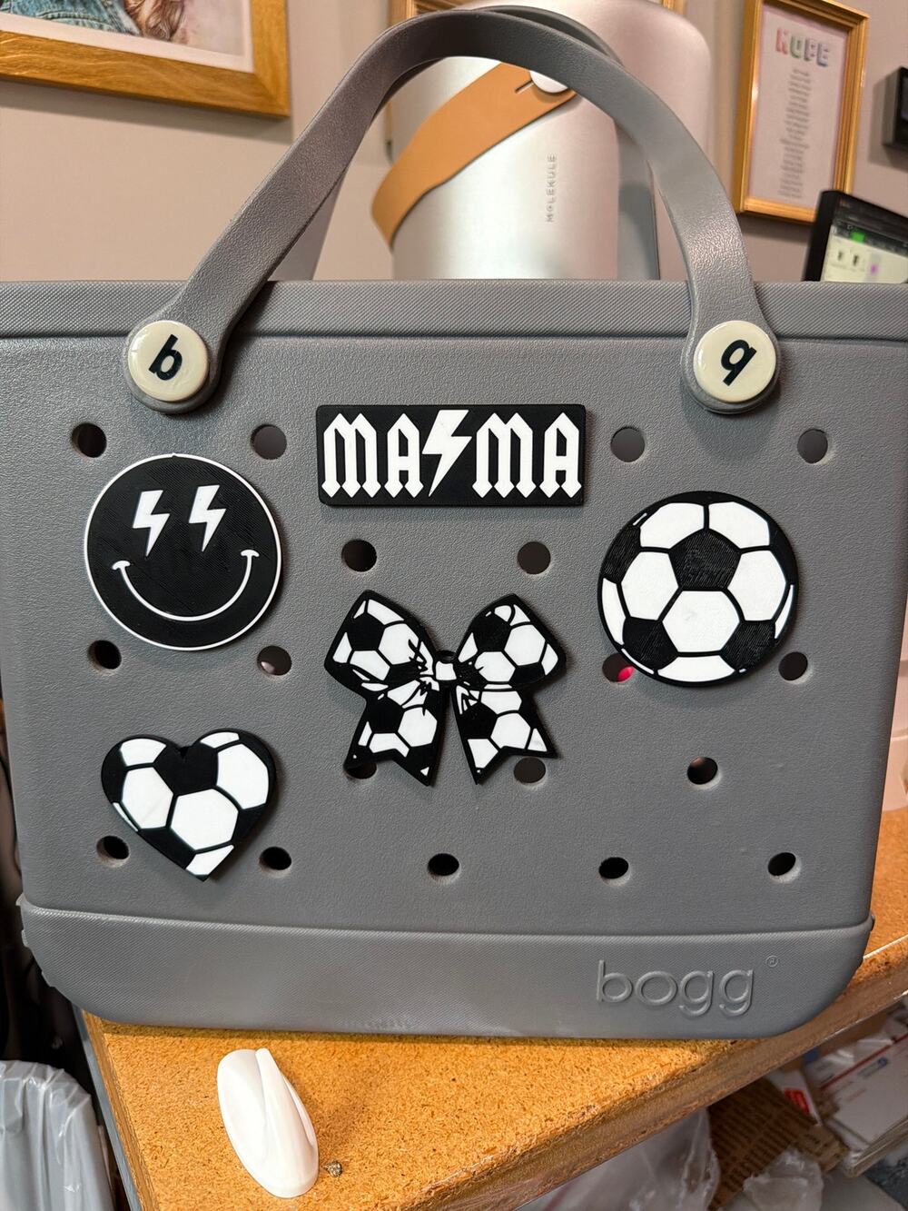 Lot of 5 Slightly Imperfect Soccer Mom Bogg Bag Charms